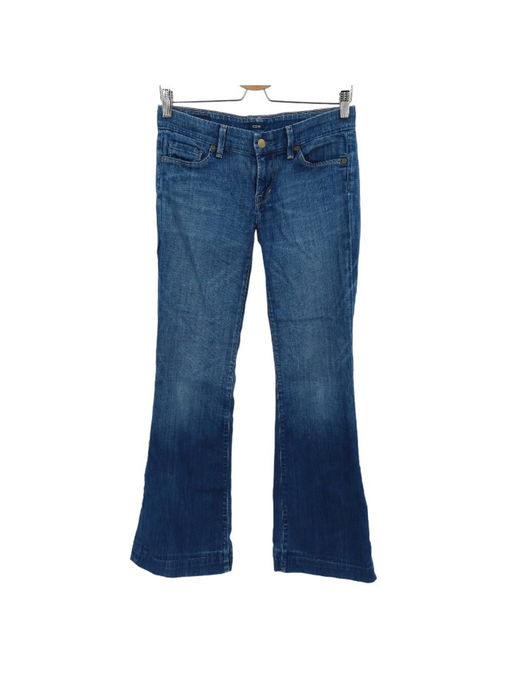 Citizens of Humanity Womens 27 Faye Low Waist Full Leg Stretch Blue Denim Jeans
